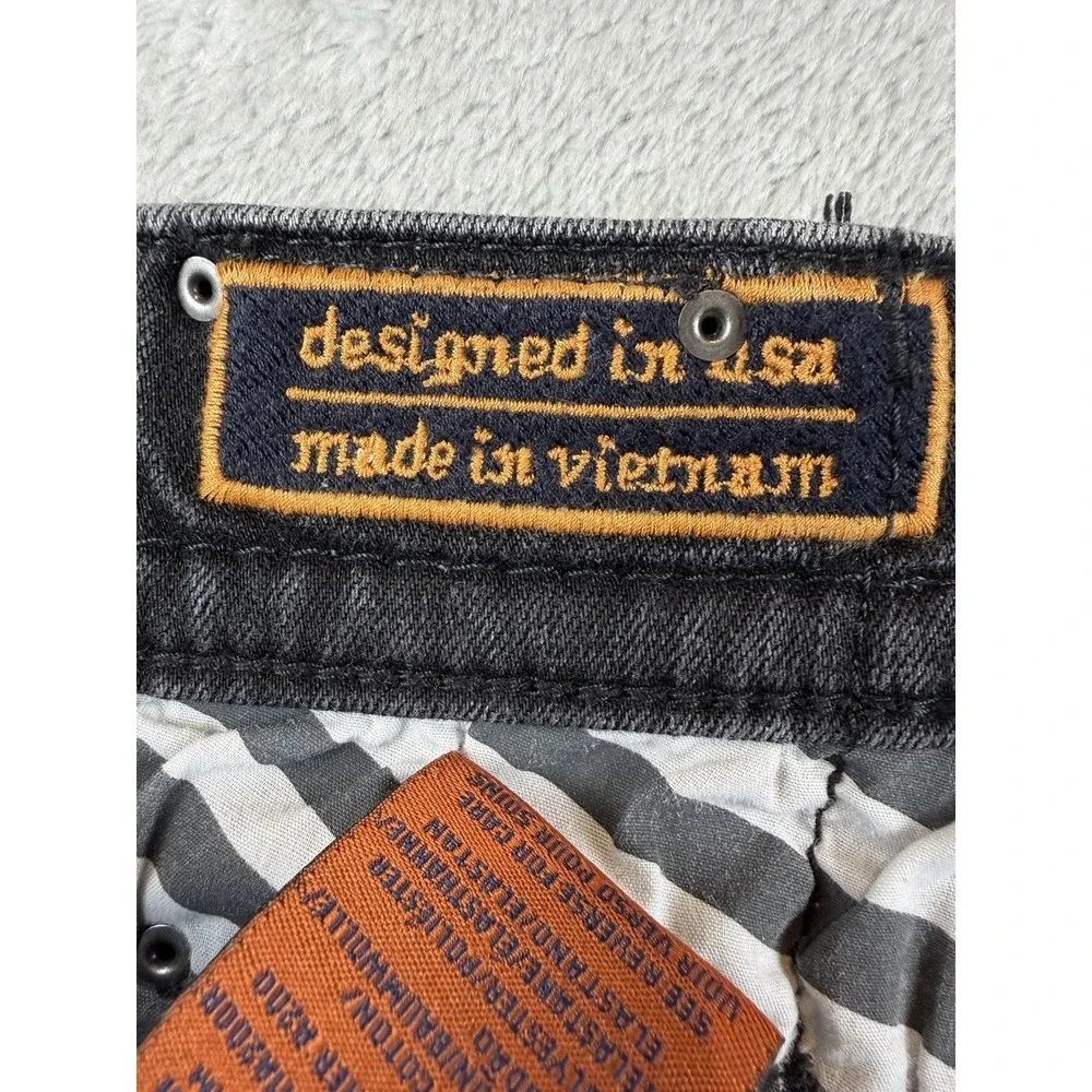 Rock Revival‎ Arther Alt Straight Jeans Men's 42x31 Black Denim Dark